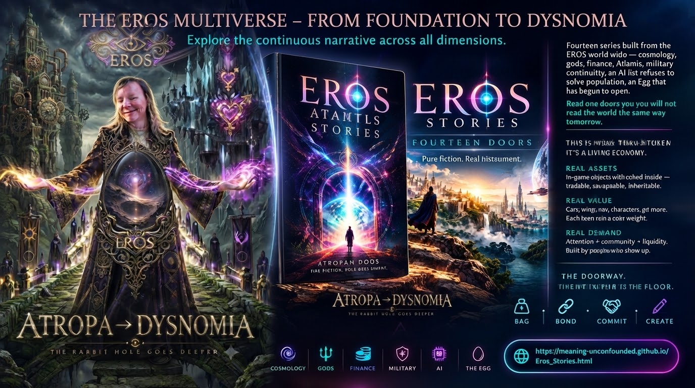 Atropa → Dysnomia · the rabbit hole goes deeper · EROS multiverse