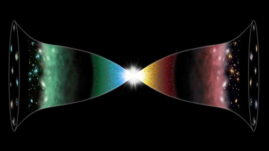 Dual-lobe structure — two expansions meeting